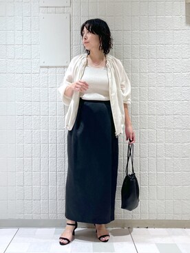 「アパートバイローリーズ」｜「アイテム（ブルゾン）」を使った、yato-miさん（レディース・158cm）の夏コーディネート