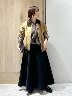 「アイテム（ボディバッグ/ウエストポーチ）」を使った、yato-miさん（レディース・158cm・30代）の冬コーディネート