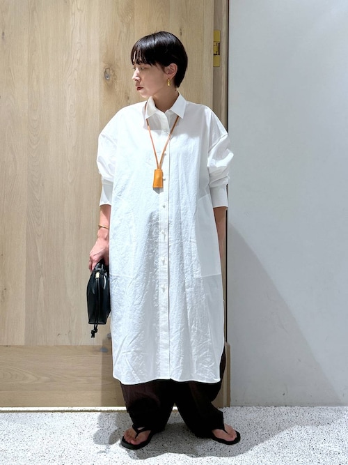 【カレンソロジー】ホワイト 長袖シャツ Curensology カレンソロジー シャツ ブラウス コットンカットワーク