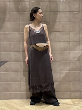 「A part by（アパートバイ）のステンレス_スネークネックレス≪追加9≫（ネックレス）」を使った、yato-miさん（レディース・158cm）の夏コーディネート