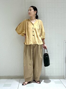 「e/rm（イーアールエム）のアイテム（シャツ/ブラウス）」を使った、yato-miさん（レディース・158cm）の夏コーディネート