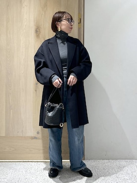 「アイテム（チェスターコート）」を使った、yato-miさん（レディース・158cm・30代）の秋コーディネート