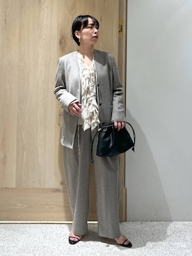 「アイテム（クラッチバッグ）」を使った、yato-miさん（レディース・158cm）の秋コーディネート
