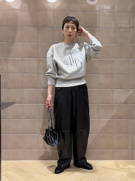 「A part by（アパートバイ）のキンチャクミニショルダバッグ（ショルダーバッグ、ブラック系）」を使った、yato-miさん（レディース・158cm）の秋コーディネート