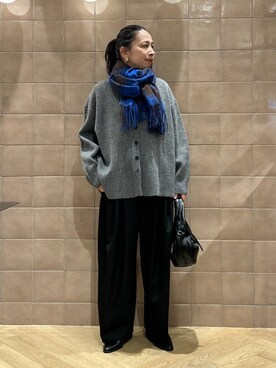 「A part by（アパートバイ）のアイテム（ストール/ショール）」を使った、yato-miさん（レディース・158cm）の冬コーディネート