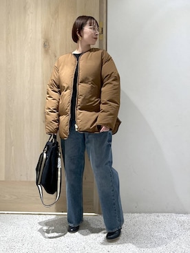 「アイテム（ダウンジャケット/コート）」を使った、yato-miさん（レディース・158cm・40代）の秋コーディネート