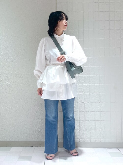 A part by（アパートバイ）の「サッシュツキフリルチュニック/WEB先行