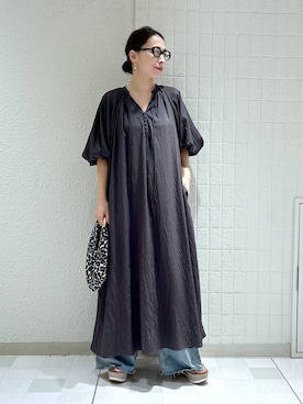 「アイテム（ワンピース/ドレス）」を使った、yato-miさん（レディース・158cm・30代）の夏コーディネート