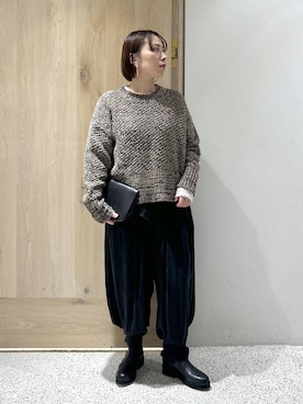 「アイテム（ピアス（両耳用））」を使った、yato-miさん（レディース・158cm・40代）の冬コーディネート