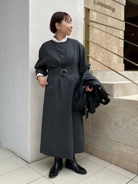 「Curensology（カレンソロジー）のアイテム（ブルゾン）」を使った、yato-miさん（レディース・158cm）の秋コーディネート