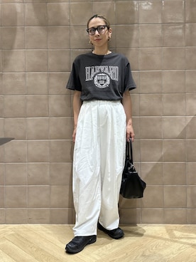「A part by（アパートバイ）の≪追加4≫【UVカット】カラーが変わる調光アソートサングラス（サングラス、グレー系）」を使った、yato-miさん（レディース・158cm）の夏コーディネート