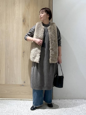 「アイテム（ワンピース）」を使った、yato-miさん（レディース・158cm・40代）の秋コーディネート