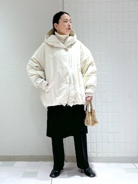 「A part by（アパートバイ）のアイテム（イヤリング）」を使った、yato-miさん（レディース・158cm）の秋コーディネート