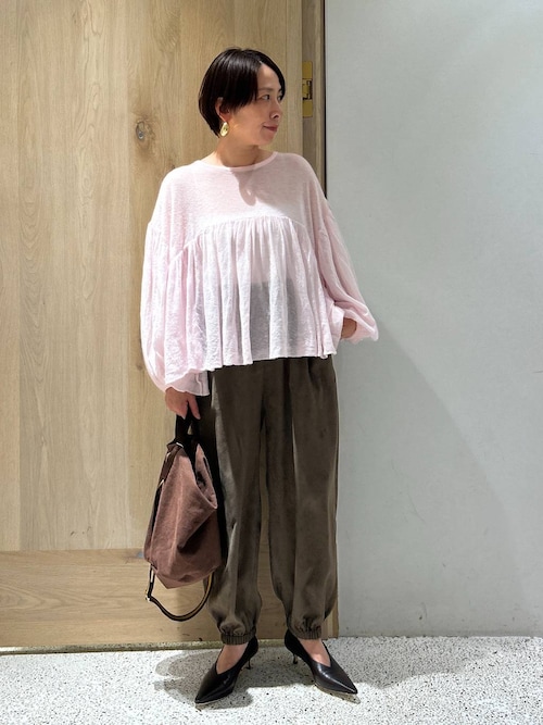 カレンソロジー　ダブルジップブルゾンブラウス Curensology Archive & Style Direction