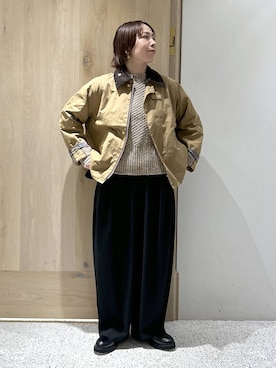 「アイテム（ブルゾン）」を使った、yato-miさん（レディース・158cm・40代）の冬コーディネート