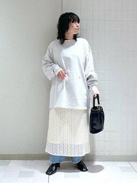 「アイテム（ワンピース/ドレス）」を使った、yato-miさん（レディース・158cm・30代）の冬コーディネート