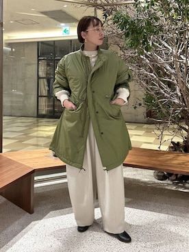 「アイテム（ニット/セーター）」を使った、yato-miさん（レディース・158cm・40代）の秋コーディネート