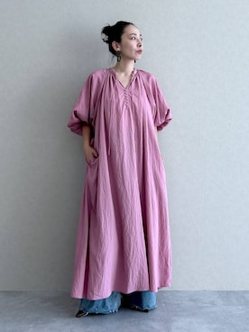 「アイテム（ワンピース/ドレス）」を使った、yato-miさん（レディース・158cm・30代）の夏コーディネート