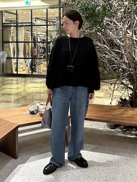 Curensology(カレンソロジー)/＜&RC＞ワイドルーズデニムパンツ