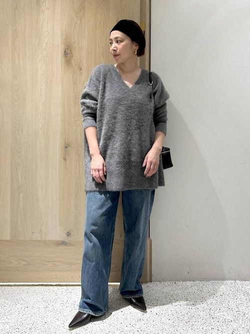 Curensology(カレンソロジー)/FOXカシミヤVネックニットプルオーバー