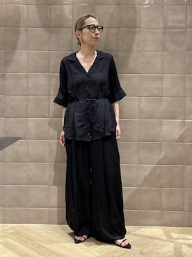 「A part by（アパートバイ）の≪追加4≫【UVカット】カラーが変わる調光アソートサングラス（サングラス、グレー系）」を使った、yato-miさん（レディース・158cm）の夏コーディネート