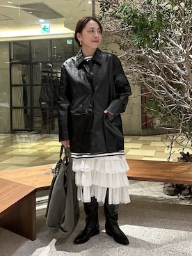 「アイテム（ブルゾン）」を使った、yato-miさん（レディース・158cm・40代）の秋コーディネート