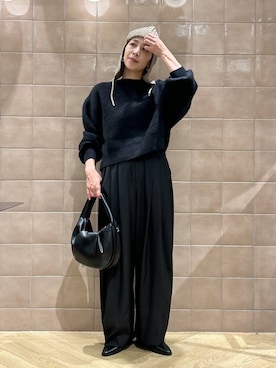 「アイテム（帽子）」を使った、yato-miさん（レディース・158cm・30代）の秋コーディネート