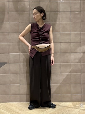 「A part by（アパートバイ）のステンレス_スネークネックレス≪追加9≫（ネックレス）」を使った、yato-miさん（レディース・158cm）の夏コーディネート