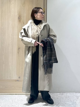 「アイテム（ベスト）」を使った、yato-miさん（レディース・158cm・40代）の冬コーディネート