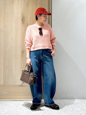 「アイテム（ニット/セーター）」を使った、yato-miさん（レディース・158cm・30代）の夏コーディネート