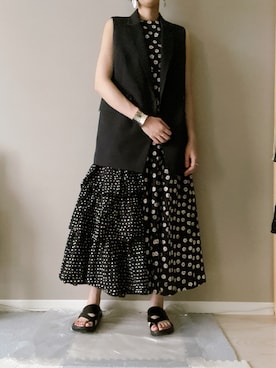 「CLANE（クラネ）のアイテム（アクセサリー）」を使った、さかいまゆさん（レディース・165cm）の夏コーディネート
