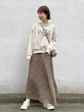 アカリと柚子さん（レディース・165cm）の秋コーディネート