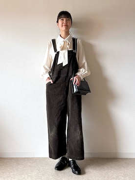 「BONLECILL noir（ボンルシールノワール）のアイテム」を使った、アカリと柚子さん（レディース・165cm）の春コーディネート