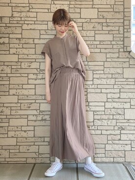 アカリと柚子さん（レディース・165cm）の夏コーディネート