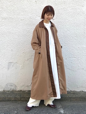 lawgy（ラウジー）の「bi fabric trench coat（トレンチコート）」 - WEAR