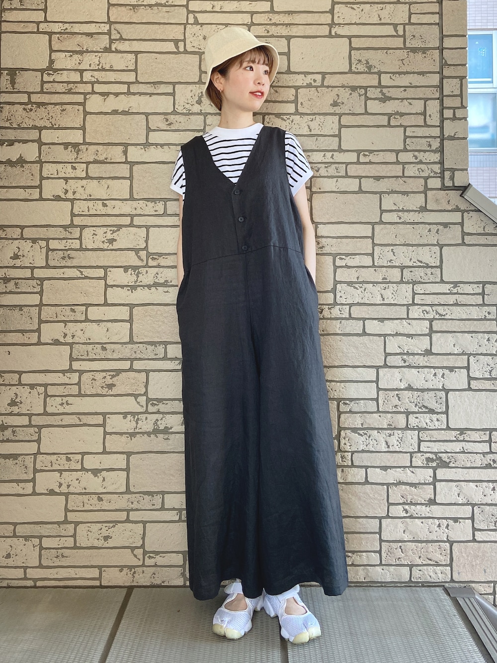 marimo♪　リネンサロペット fog linen work｜マリ サロペット【25 夏】kurashisha - くらし