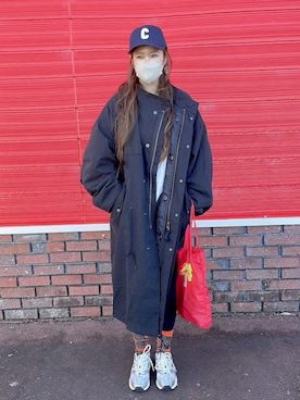 「COMME des GARCONS（コムデギャルソン）のアイテム」を使った、miiinさん（レディース・153cm）の冬コーディネート