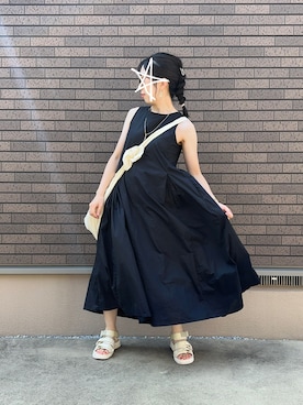 「アイテム（ワンピース/ドレス）」を使った、kcoさん（レディース・158cm・30代）の夏コーディネート