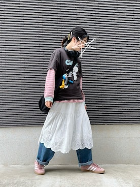 kcoさん（レディース・158cm）の春コーディネート