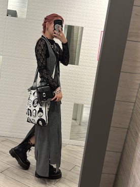 「アイテム（ブーツ）」を使った、halさん（レディース・153cm）の夏コーディネート