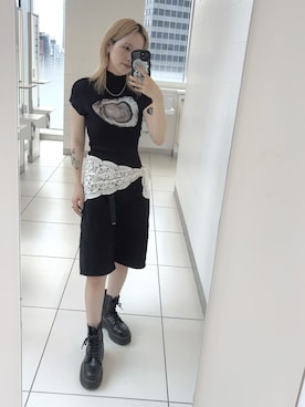 「アイテム（財布/小物、ホワイト系）」を使った、halさん（レディース・153cm）の夏コーディネート