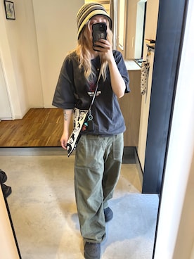 「crocs（クロックス）のアイテム」を使った、halさん（レディース・153cm）の夏コーディネート