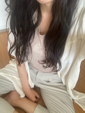 「RETRO GIRL（レトロガール）のアイテム（チュニック）」を使った、まいさん（レディース・156cm）の夏コーディネート