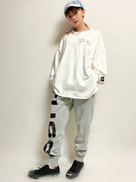 スウェットパンツ のレディース人気ファッションコーディネート 季節 6月 8月 Wear