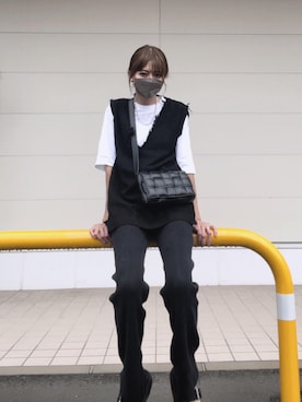 「SUGAR BISKET（シュガービスケット）のアイテム（トップス）」を使った、sayakaさん（レディース・166cm）の夏コーディネート