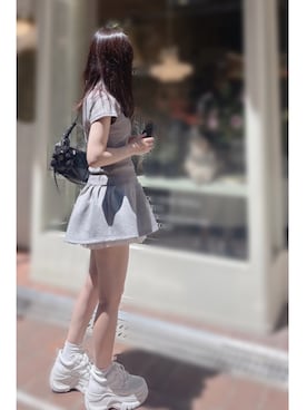 「GRL（グレイル）のアイテム（ワンピース/ドレス）」を使った、あめさん（レディース・154cm）の夏コーディネート