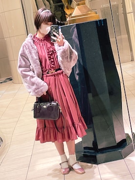 「merry jenny（メリージェニー）のアイテム（ブルゾン）」を使った、yutasoさん（レディース・167cm）の秋コーディネート
