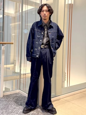 「アイテム（デニムジャケット）」を使った、🐯としくん🐯さん（メンズ・171cm・30代）の秋コーディネート