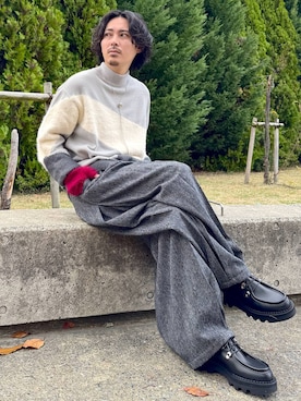 「アイテム（手袋）」を使った、🐯としくん🐯さん（メンズ・171cm）の秋コーディネート