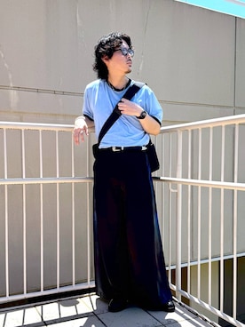 「HARE（ハレ）のアイテム」を使った、🐯としくん🐯さん（メンズ・171cm）の夏コーディネート